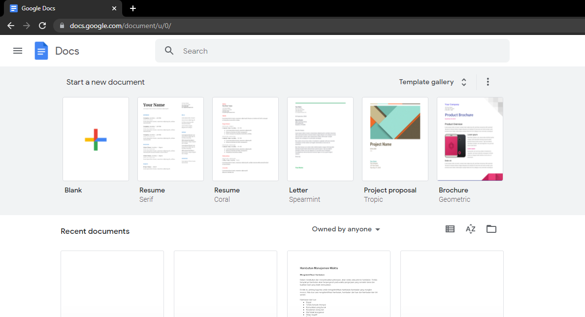 Naskah Dokumen di Google Docs • Nural Learning